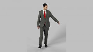 مدل سه بعدی کاراکتر مرد با کت شلوار Business Man Walking