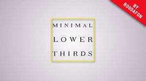 پروژه افترافکت عناوین زیرنویس مینیمال Clean Minimal Lower Thirds
