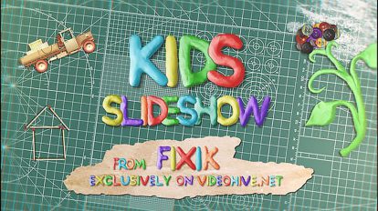 پروژه افترافکت اسلایدشو کودکان Kids Slideshow