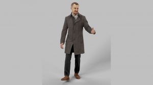 مدل سه بعدی کاراکتر مرد Walking Business Man