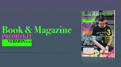پروژه افترافکت تیزر تبلیغاتی کتاب و مجله Book and Magazine Promo Kit