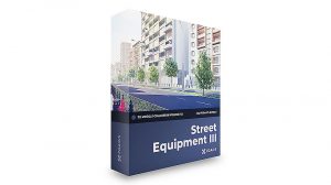 مجموعه مدل سه بعدی اجزای خیابان CGAxis Models Volume 113 Street