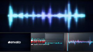 پروژه افترافکت نمایش لوگو با ویژوالایزر موزیک Glitch Logo Music Visualizer