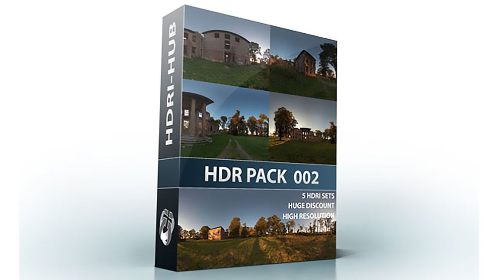 مجموعه تصاویر محیط مخروبه HDRI Hub Pack 002 Ruin
