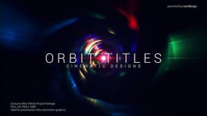پروژه افترافکت نمایش عناوین تیتراژ سینمایی Orbit Cinematic Titles