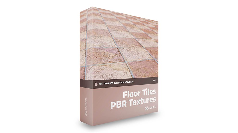 مجموعه تکسچر واقعگرایانه کاشی CGAxis PBR Textures Volume 10 Tiles