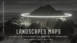 مجموعه جامع تکسچر مپ کوه و منظره Landscapes Maps