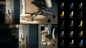 مدل سه بعدی صندلی اداری Vitra Pacific Office Chairs