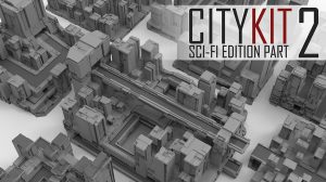 مجموعه مدل سه بعدی ساختمان CityKit Sci-Fi Edition Vol.2