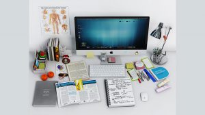 مجموعه مدل سه بعدی اجزای میز کار Desk Decoration 2
