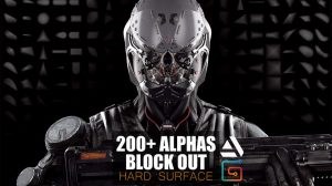 مجموعه تصاویر آلفا برای مدلسازی Alphas Block Out Hard Suface