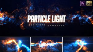 پروژه پریمیر نمایش لوگو پارتیکلی Particle Light