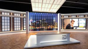 صحنه آماده سه بعدی استودیوی مجازی TV Studio Set