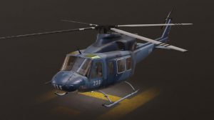 مدل سه بعدی هلیکوپتر Bell 412 Helicopter