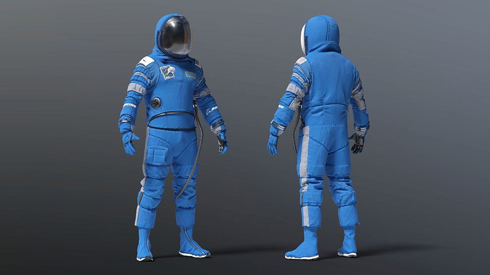 مدل سه بعدی لباس فضانورد بویینگ Spacesuit Boeing