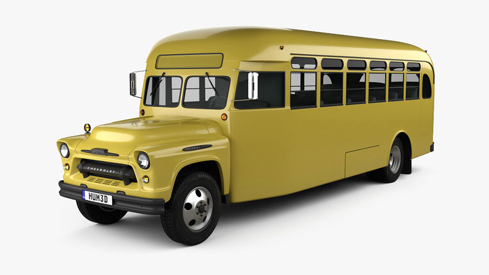 مدل سه بعدی اتوبوس مدرسه Chevrolet 6700 School Bus