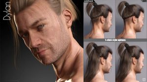 مدل سه بعدی کاراکتر مرد Dylan Bundle for Genesis 8