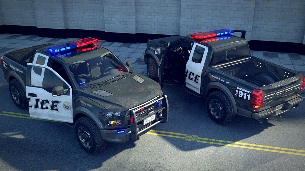 مجموعه مدل سه بعدی ماشین پلیس Police Vehicles Bundle