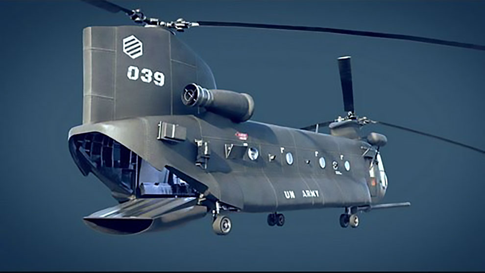 مدل سه بعدی هلیکوپتر Transport Helicopter