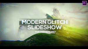 پروژه پریمیر پرو اسلایدشو مدرن Modern Glitch Slideshow