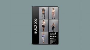 مجموعه مدل سه بعدی زن Human Alloy Basics 0004