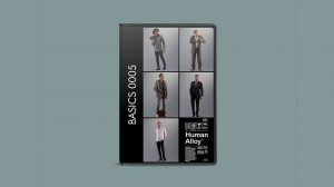 مجموعه مدل سه بعدی مرد Human Alloy Basics 0005