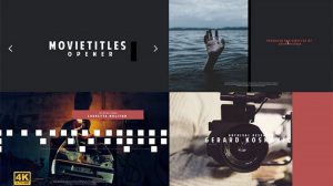 پروژه افترافکت افتتاحیه نمایش عناوین فیلم Movie Titles Opener