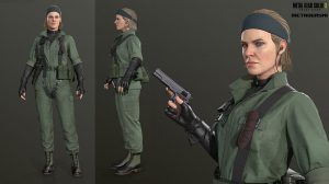 مدل سه بعدی کاراکتر زن نظامی The Boss from Metal Gear Solid 3
