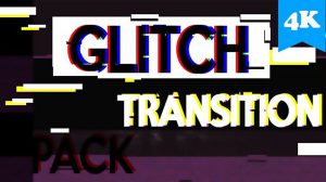 مجموعه فوتیج ترانزیشن افکت گلیچ Glitch Transition Pack