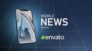 پروژه افترافکت نمایش خبر روی موبایل Mobile News