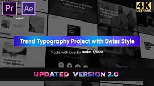 پروژه پریمیر مجموعه تایپوگرافی Swiss Typography Pack