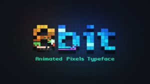 پروژه افترافکت عناوین متحرک پیکسلی 8bit Animated Pixels Typeface