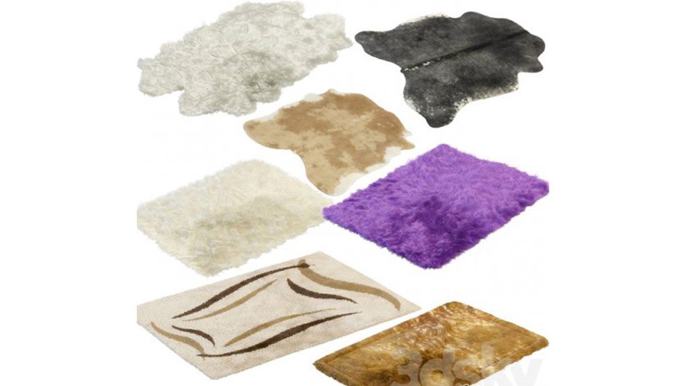 مجموعه مدل سه بعدی فرش خزدار Carpets Fur