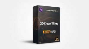 پروژه افترافکت مجموعه عناوین متحرک Clean Titles