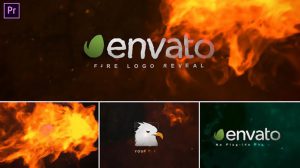 پروژه پریمیر نمایش لوگو آتش Fire Logo