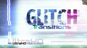 مجموعه فوتیج ترانزیشن گلیچ Glitch Transitions 4K
