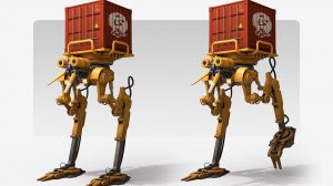 مدل سه بعدی ربات صنعتی MVR5-E Industrial Robot
