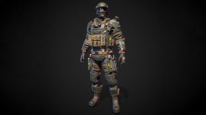 مدل سه بعدی کاراکتر نظامی Shock Stormtrooper