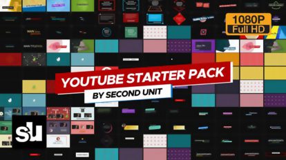 پروژه افترافکت اجزای ویدیوی شبکه اجتماعی Youtube Starter Pack