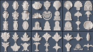 مجموعه مدل سه بعدی اجزای تزیینی معماری Architectural Kitbash