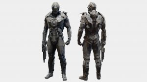 مدل سه بعدی کاراکتر ربات سرباز Character Robot Soldier