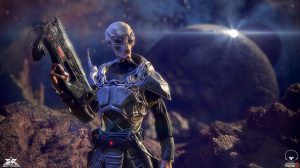 مدل سه بعدی کاراکتر علمی تخیلی Darkmatter Enforcer