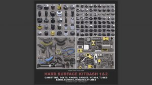مجموعه مدل سه بعدی سطوح سخت Hard Surface Kitbash Libraries