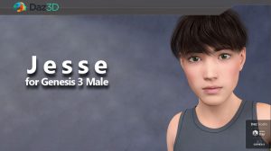 مدل سه بعدی کاراکتر پسر بچه Jesse for Genesis 3 Male