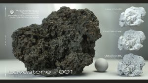 مدل سه بعدی سنگ گدازه Lavastone 01