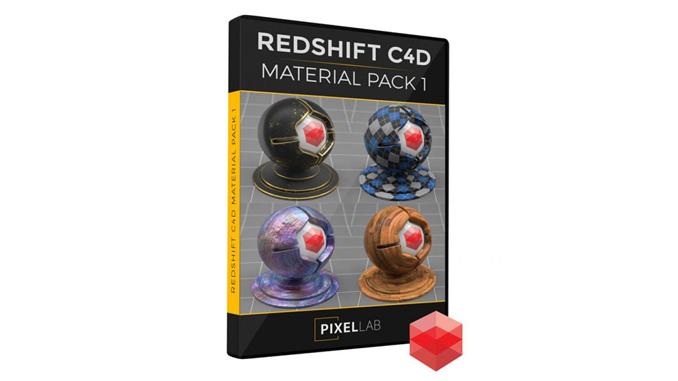 مجموعه متریال ردشیفت برای سینمافوردی Redshift C4D Material Pack 1
