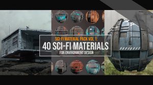 مجموعه تکسچر سطوح صنعتی Sci-Fi Material Pack Vol.1