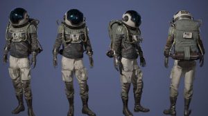 مدل سه بعدی کاراکتر زن کاوشگر Space Chick