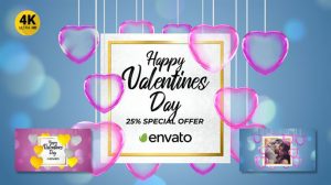 پروژه افترافکت افتتاحیه عاشقانه Valentine's Day Opener Promo