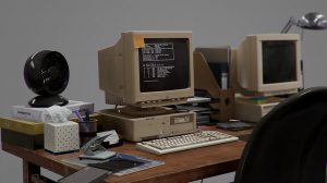 مدل سه بعدی میز کار دهه نودی 90s Workplace